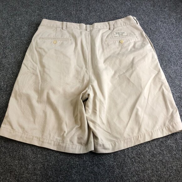 Polo Ralph Lauren Shorts Mens 34 Beige Pleated High Waist Tyler Vintage Y2K - Picture 8 of 10